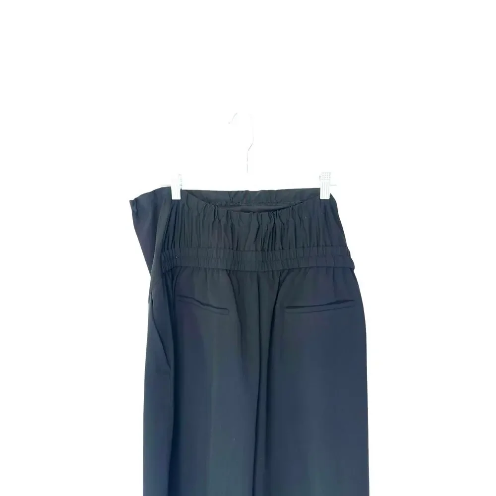 J.Crew Black Casual Pull On Jersey Crepe Maternity Jamie Cropped Pant‎ Size 18